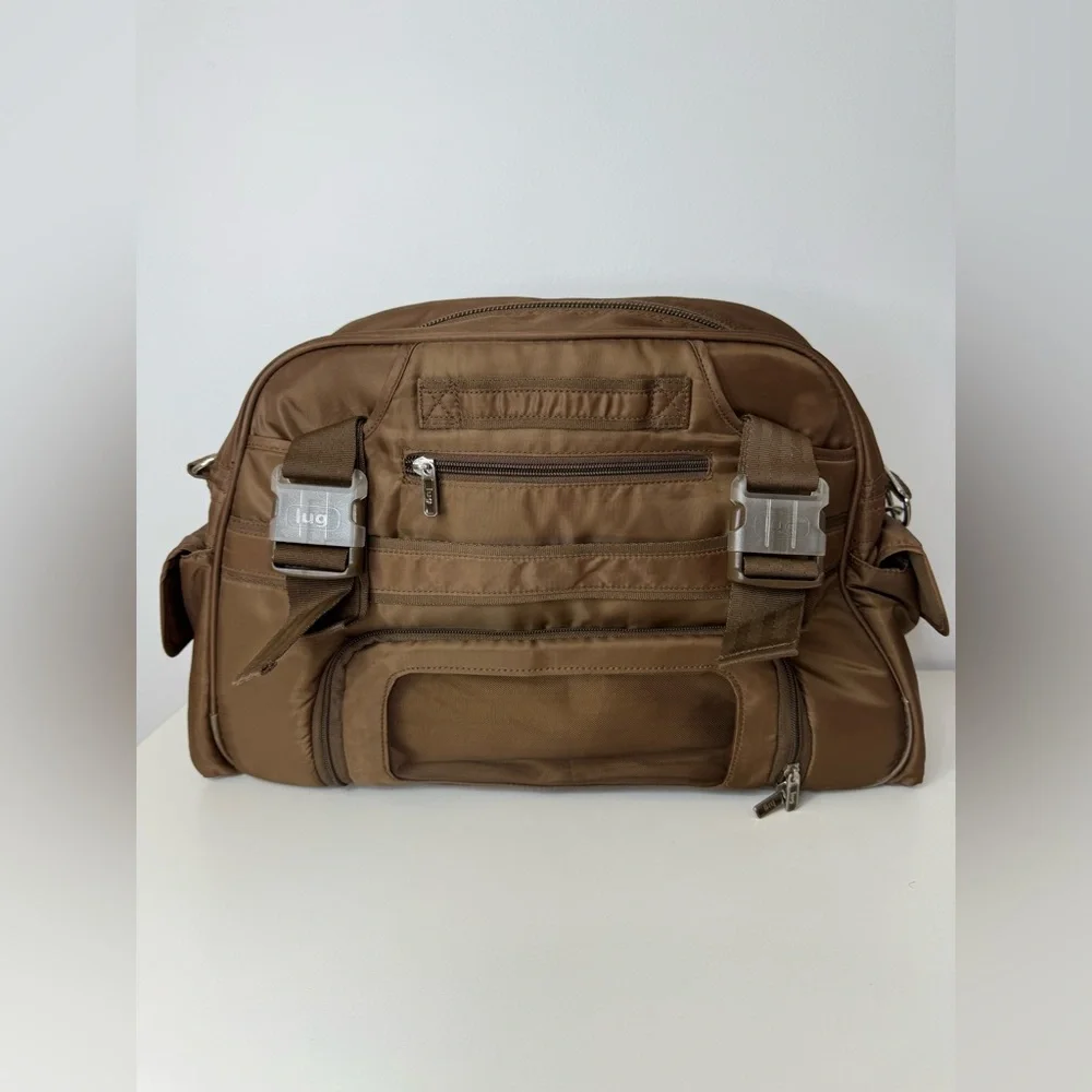 Lug Tuk Tuk Brown Quited Carry All Baby Diaper Bag Changing Pad Travel Overnight